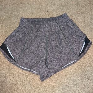 Perfect condition. Gray LULULEMON hotty hot 2.5 LR shorts.